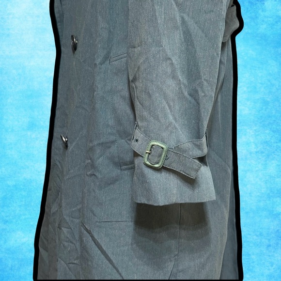 π Beautiful Vintage Blue Trench Coat - Picture 6 of 6